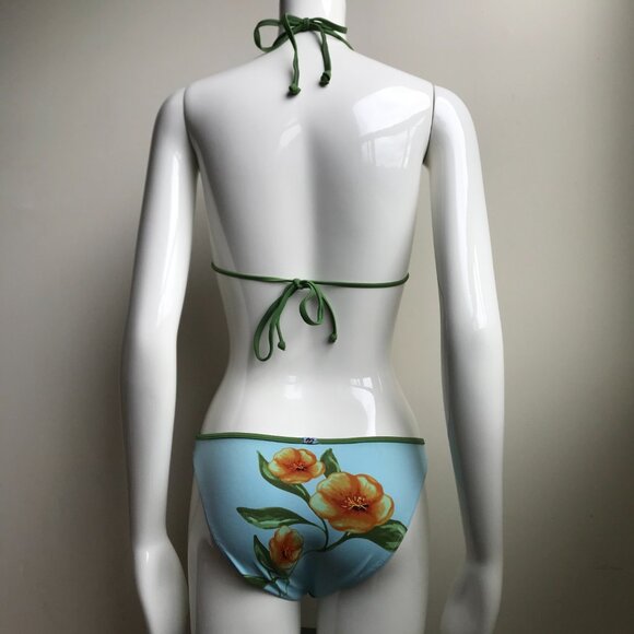 Billabong surf sky & olive floral bikini set - Picture 6 of 8